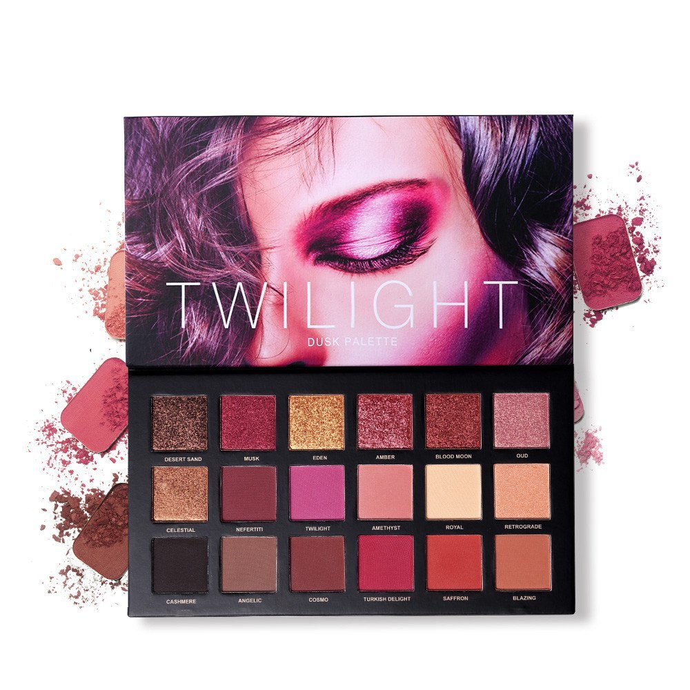 Twilight & Dusk 18-Color Eye Shadow Palette