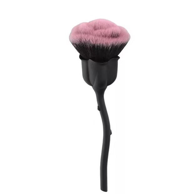 Rose Face Powder Makeup Brush – Luxurious & Soft